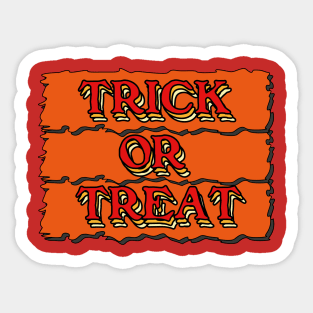 trick or treat vintage custom Sticker